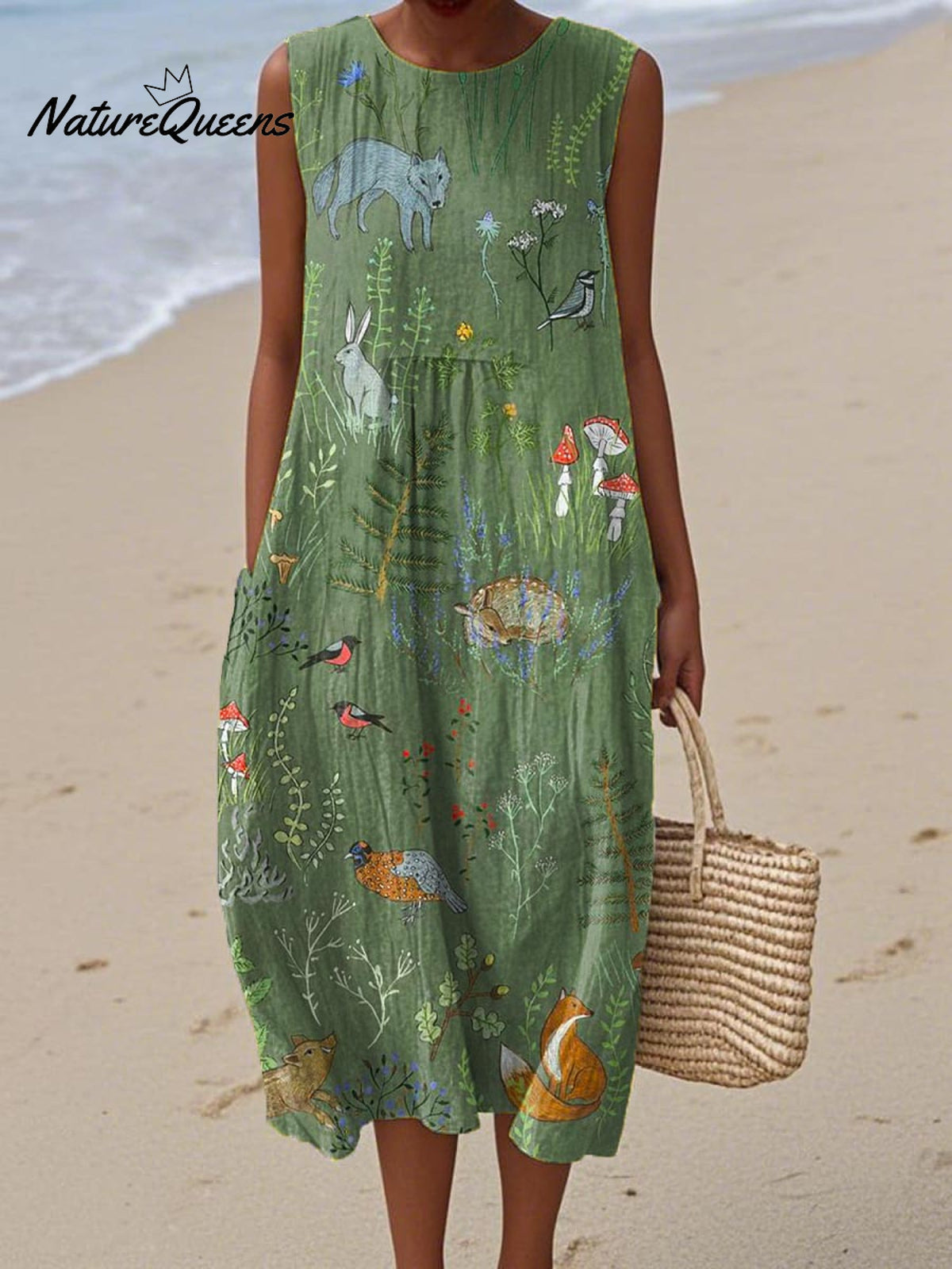Ninthe | Enchanted Forest Print Maxi Dress