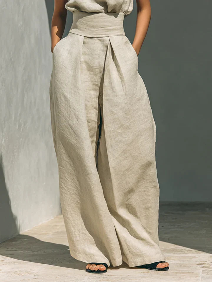 Flora | Minimalist Linen Two-Piece Set
