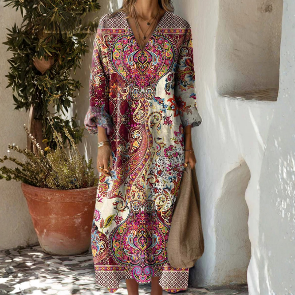 Lily | Paisley Vintage Maxi Dress