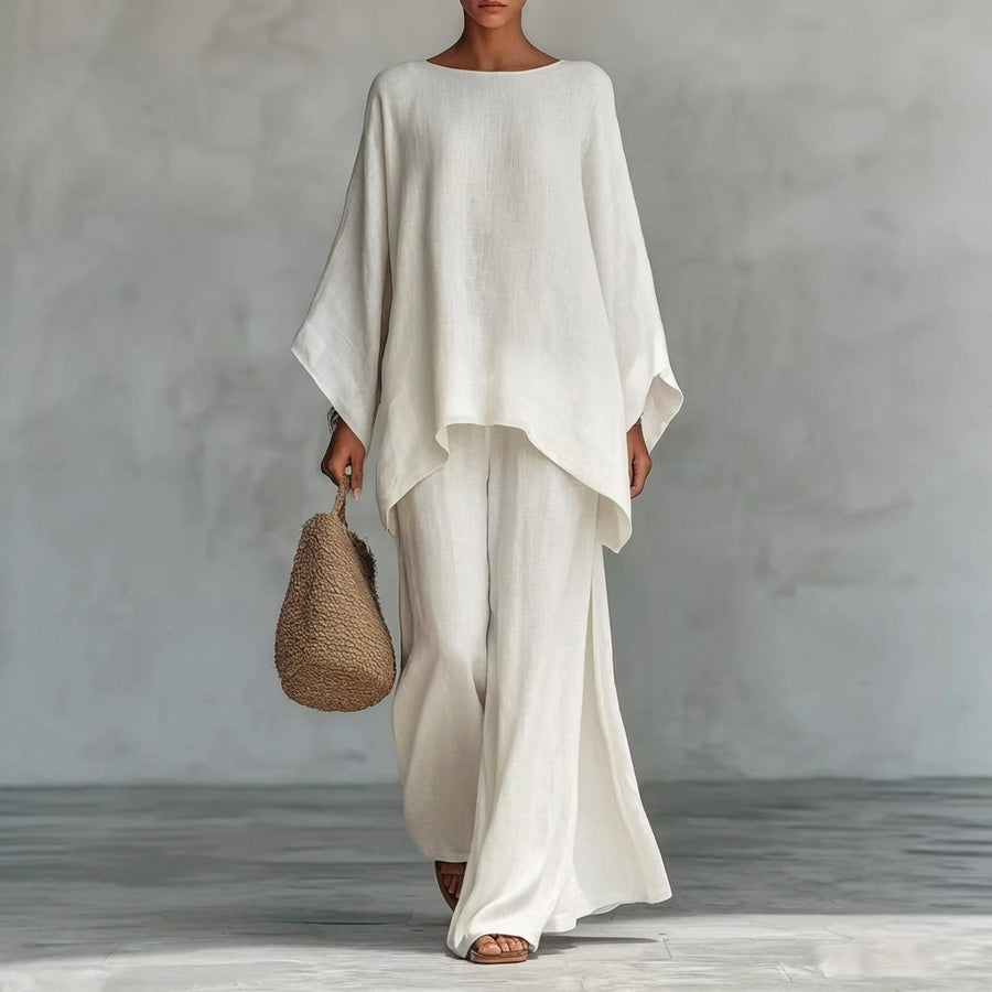 Kristyna | Long-Sleeve & Wide-Leg Trouser Set