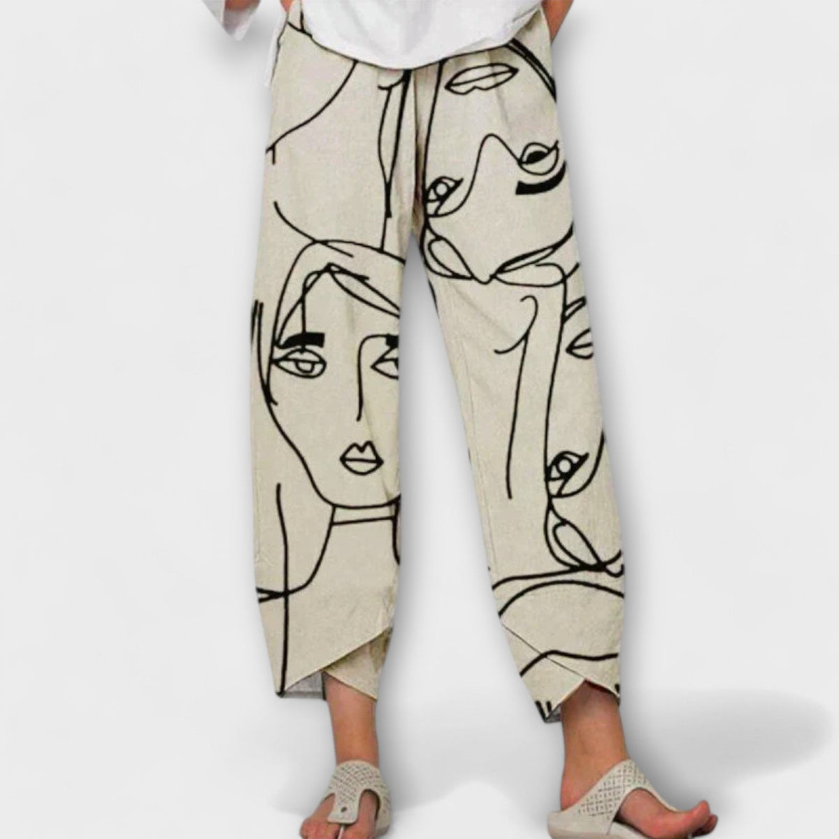 Nahia™ | Elegant Linen-Feel Trousers
