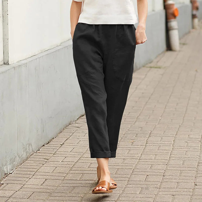 Kriza™ | Wide-Leg Trousers with Pockets