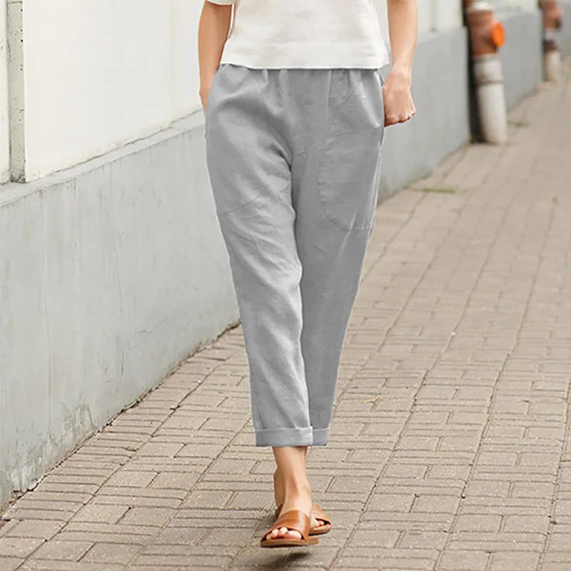 Kriza™ | Wide-Leg Trousers with Pockets