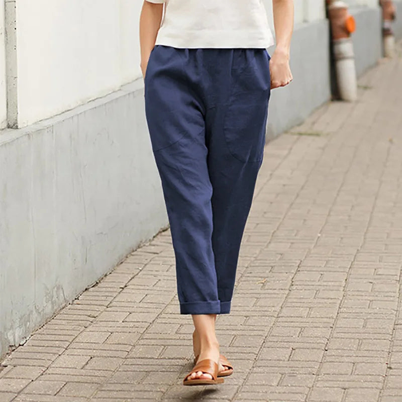 Kriza™ | Wide-Leg Trousers with Pockets